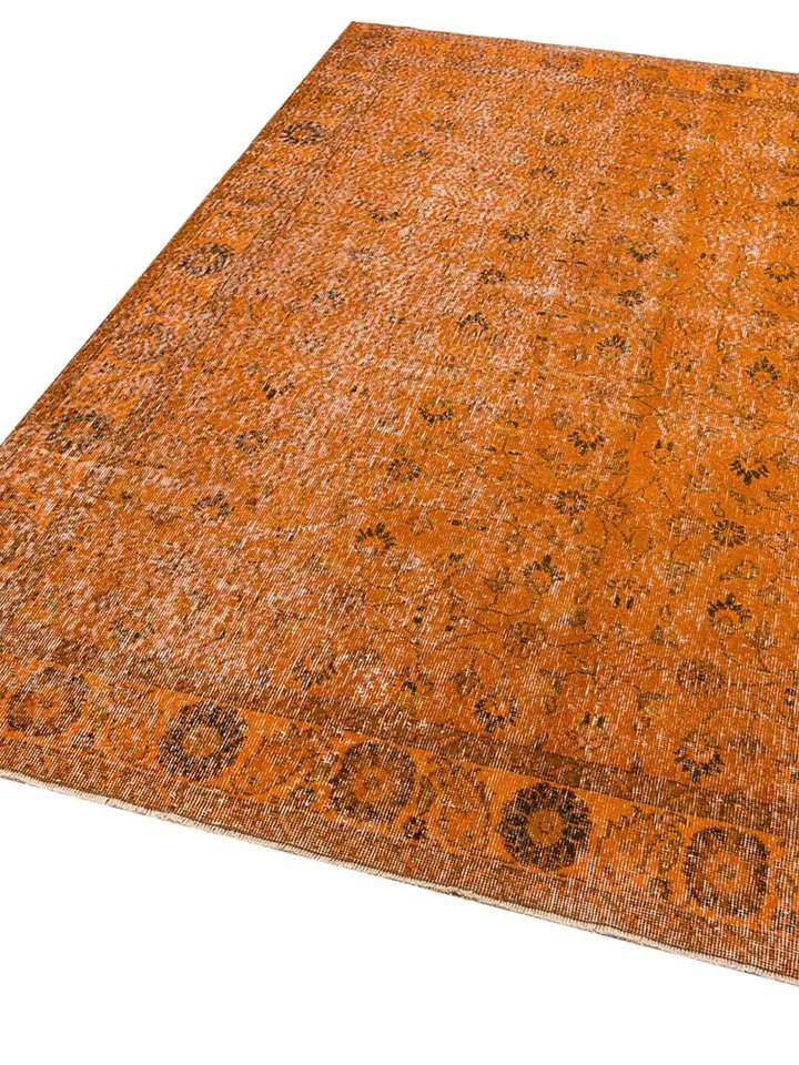 Orange Turkish Rug for living room, Handmade Orange Rug, 163 x 256 cm ,Hand made Carpet