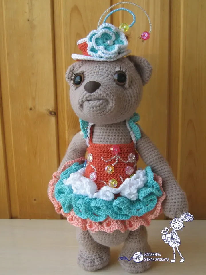 TUTORIAL: Bear MONICA crochet pattern 2 in 1 set