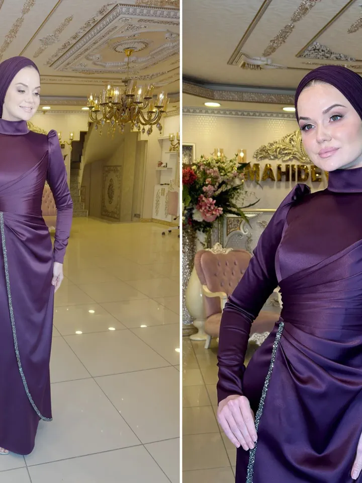 AHUNARE HIJAB - Wedding Dress, Muslim Evening Gown, Nikah, Islamic Wedding, Engagement, Bridesmaid