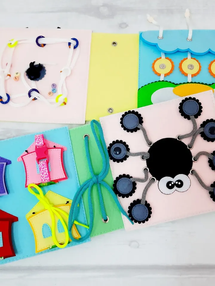 SUMMER book about insects, Montessori-Based Development Mini-Book Nature, Children First Tactile Book,
