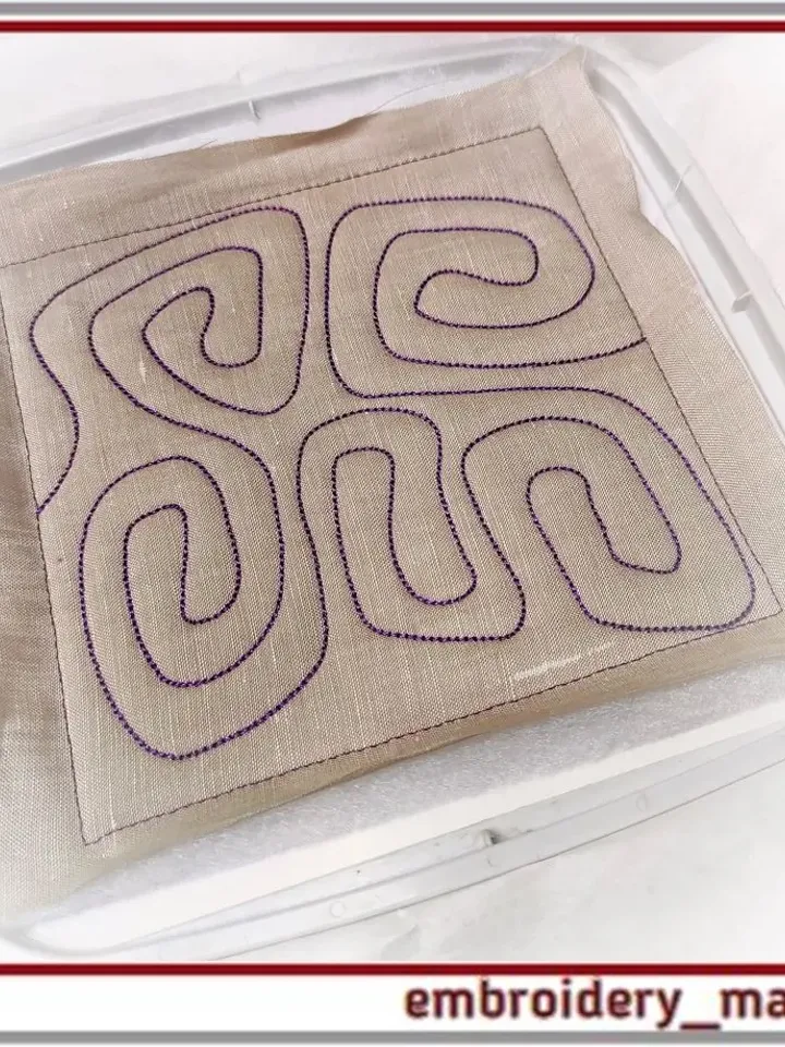 Quilt block and border 15 Machine embroidery design