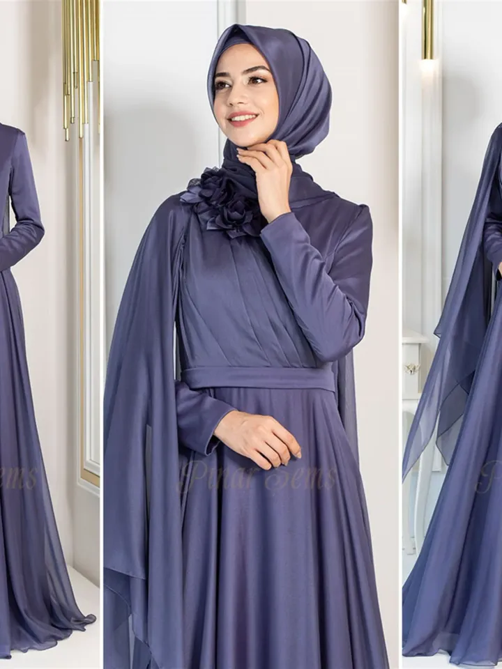 AHUNARE HIJAB - Wedding Dress, Muslim Evening Gown, Nikah, Islamic Wedding, Engagement, Bridesmaid