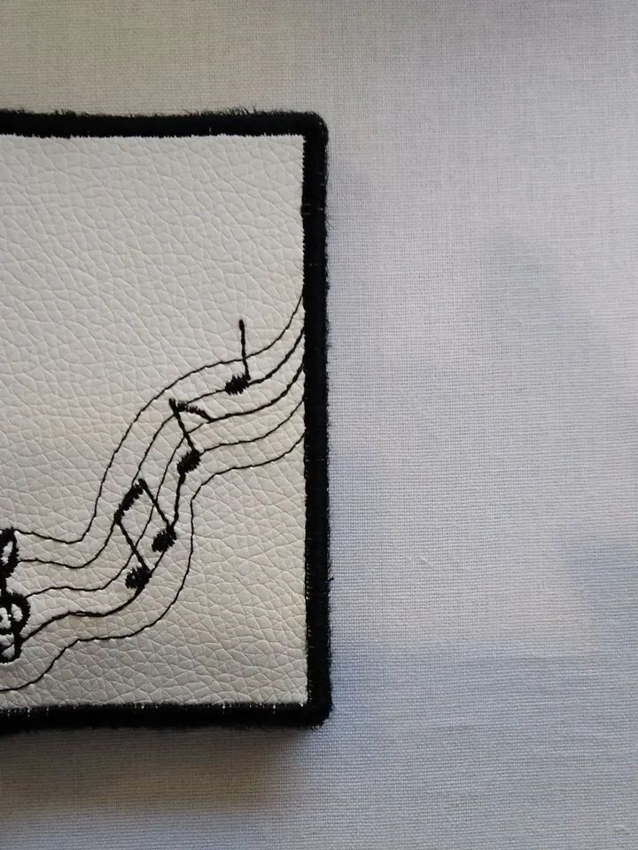 Embroidery Designs Card Case In The Hoop treble clef card holder
