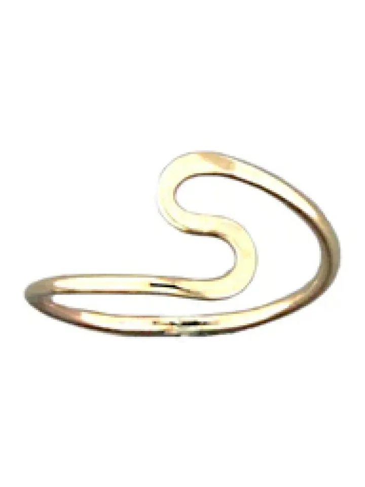 Gold Toe Ring, 14k Gold Filled Toe Rings, swirl design, Not open Closed Toe Rings, Real Gold Toe Rings