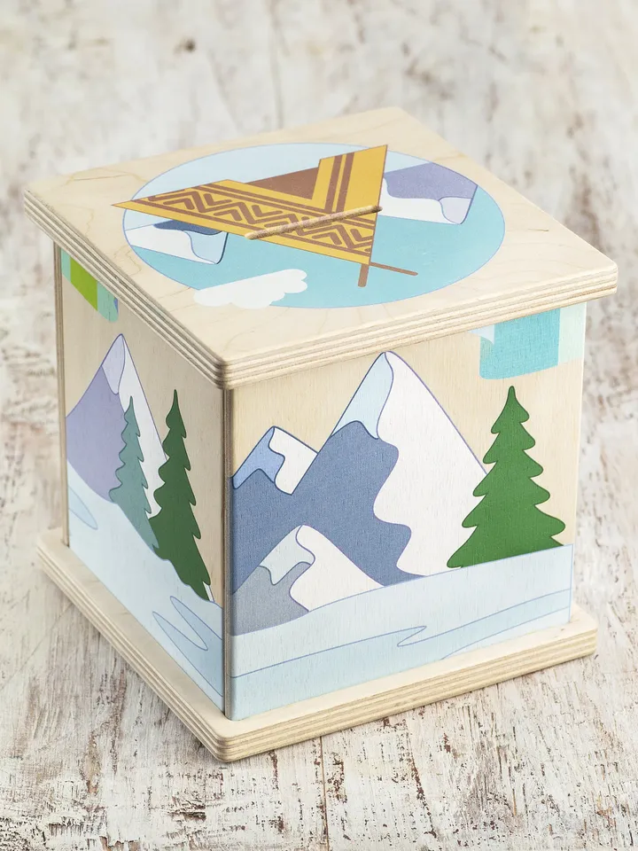 Wooden piggy bank Trip to Alaska Kids Birthday Gift, Coin Bank, nursery decor
