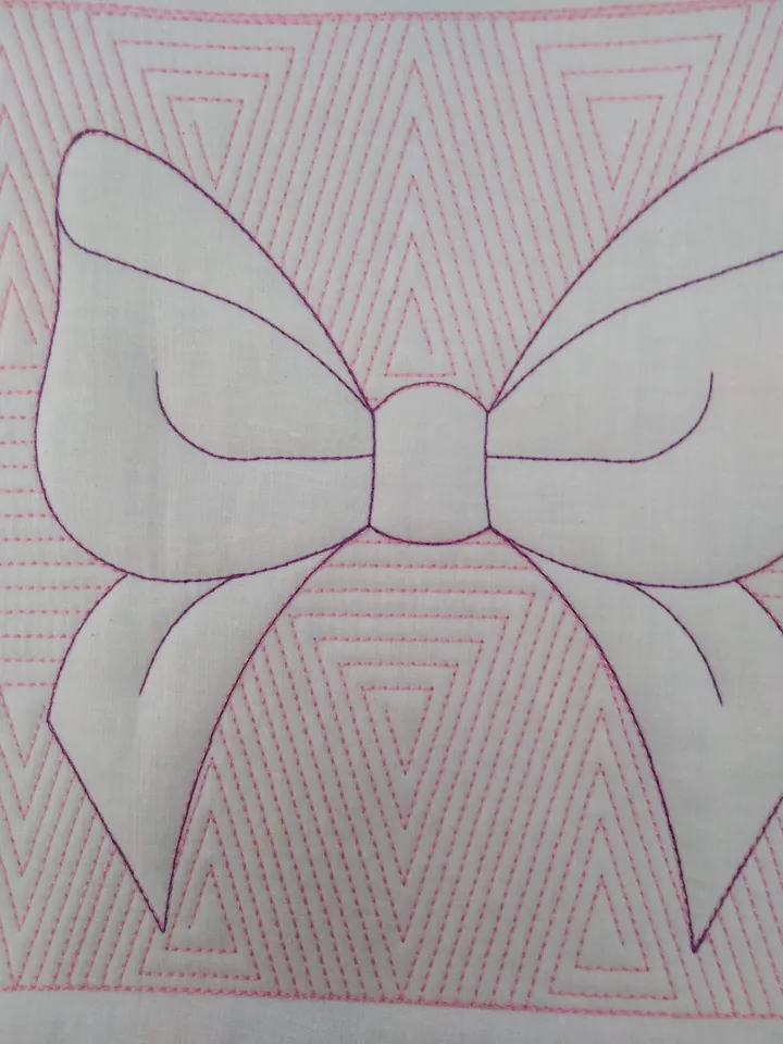 Quilt block embroidery designs Bow embroidery file