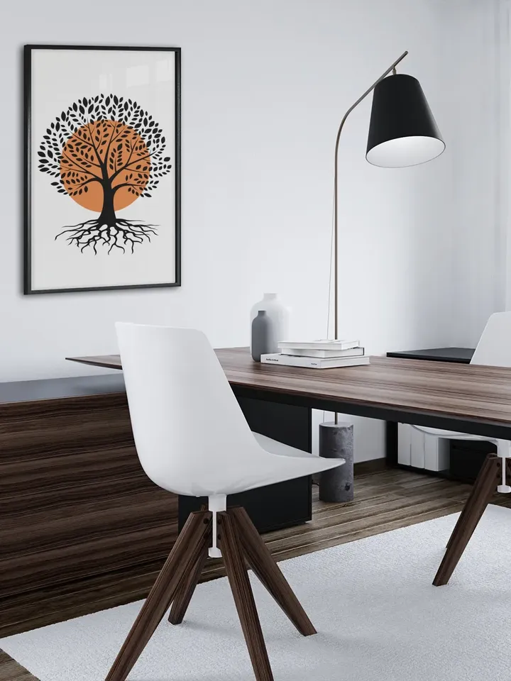 Tree Canvas, Tree Poster, Sunset Wall Art, Canvas Print