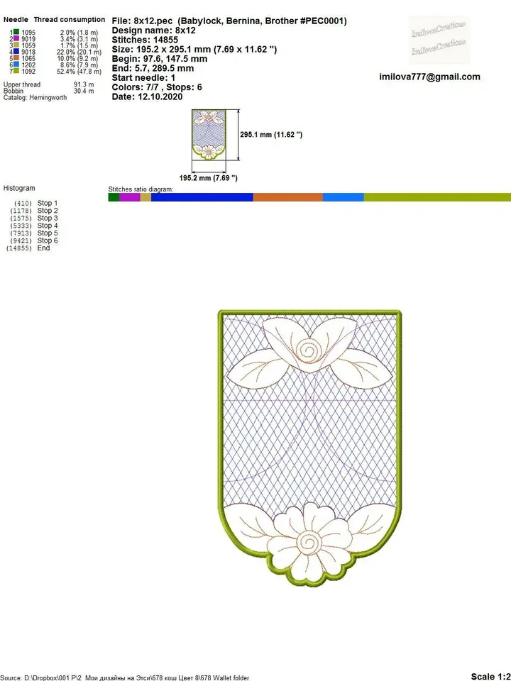 Embroidery designs Wallet in the hoop Flower embroidery pattern Machine Embroidery Design purse phone case Clutch little bag ITH