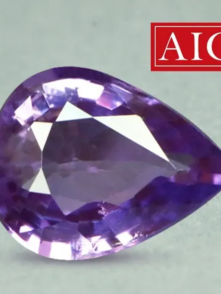 0.81 CT AIG Certified Exclusive Unheated 100%Natural Purple Sapphire Madagascar