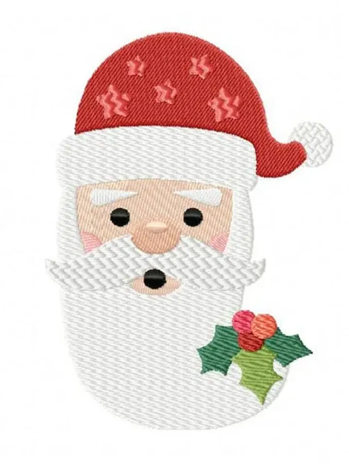 50% off,Santa Claus AppliqueDesign- Christmas Applique Embrodery Design For Children- Santa Face Machine Embroidery Design-7 Size Degital