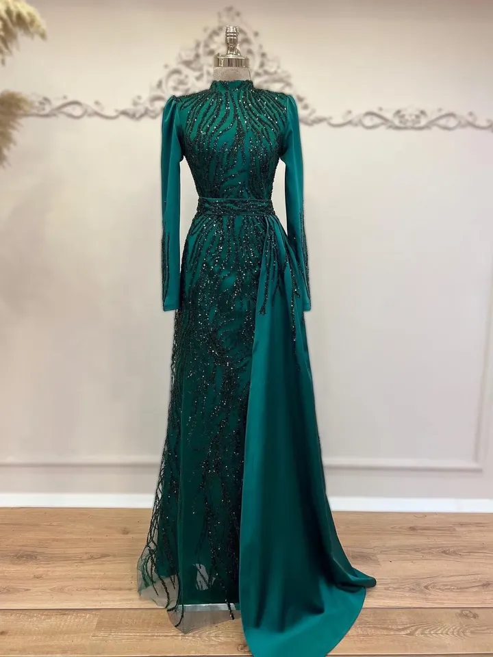 AHUNARE HIJAB - Wedding Dress, Muslim Evening Gown, Nikah, Islamic Wedding, Engagement, Bridesmaid