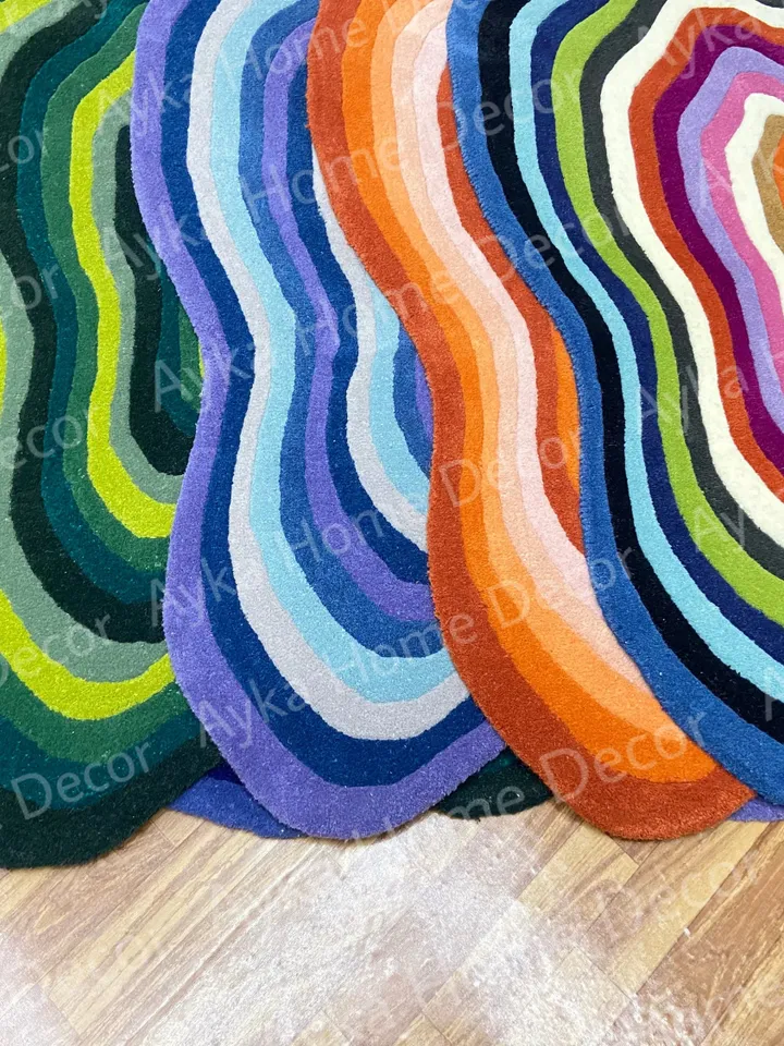Anthena Hand Tufted 100% Pure Woolen Area Rug For Hall Kitchen Living Room Bed Room Bath Room Dining Room Kids Room Carpet /