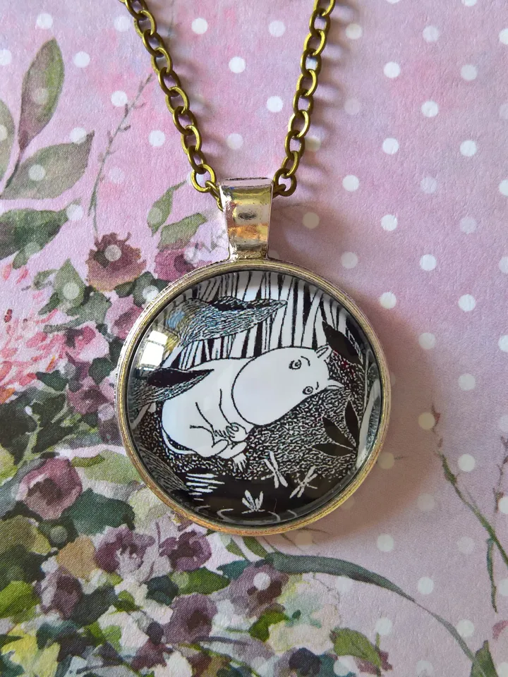 Moomin near the Lake pendant Moomin necklace