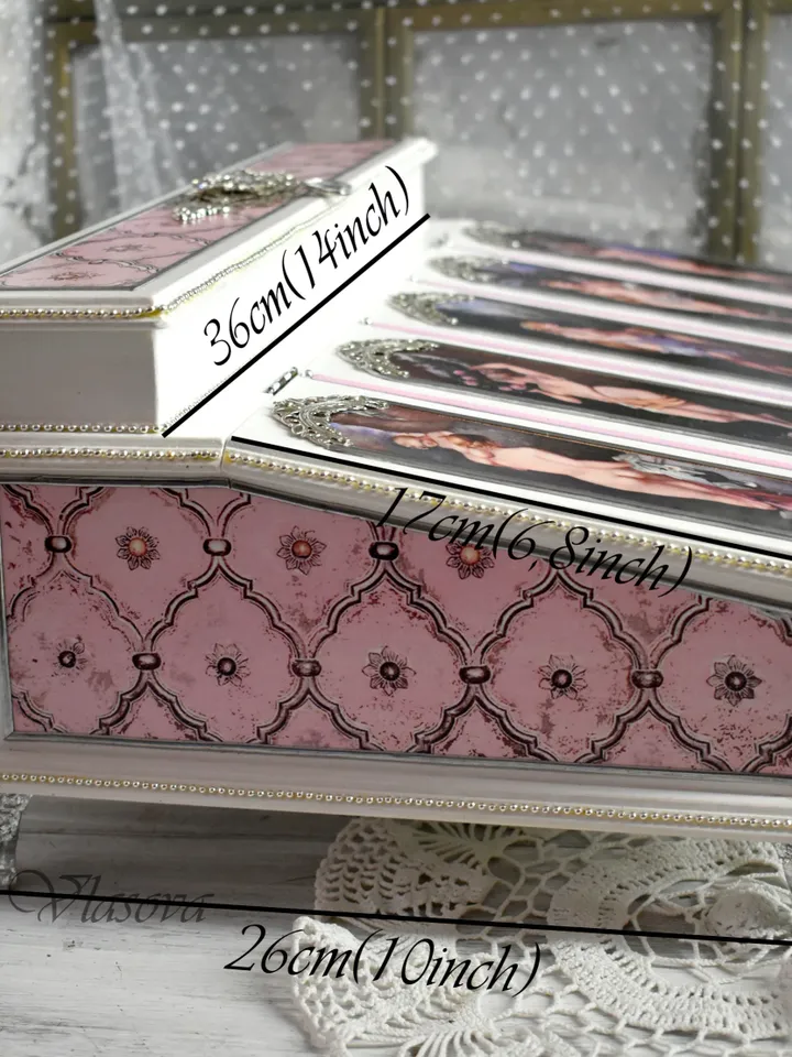 Bureau for papers and documents in white-rose color
