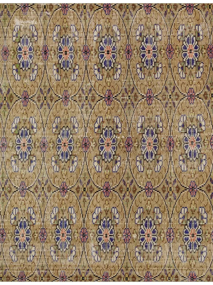 Add a touch of nature to your living room with this Natural Turkish Rug