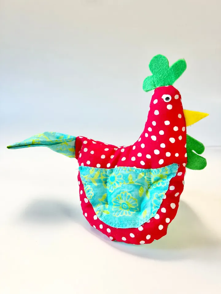 Handmade Oven Mitts Set | Polka Dots Batik Floral Chicken Hot Pads | Farmhouse Home Decor | Unique Gift