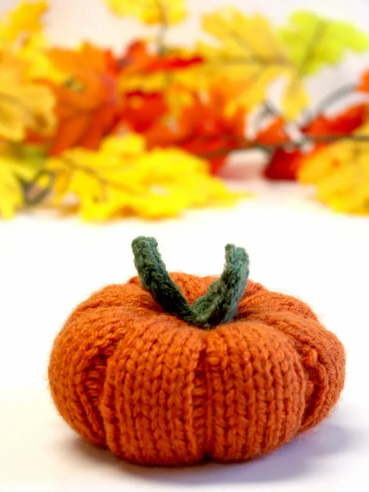 Knit Yarn Pumpkin, Fall Home Décor, Autumn Decorations, Halloween Costume Props, Stuffed Pumpkin Patch Items, Orange Colored Gift Baskets