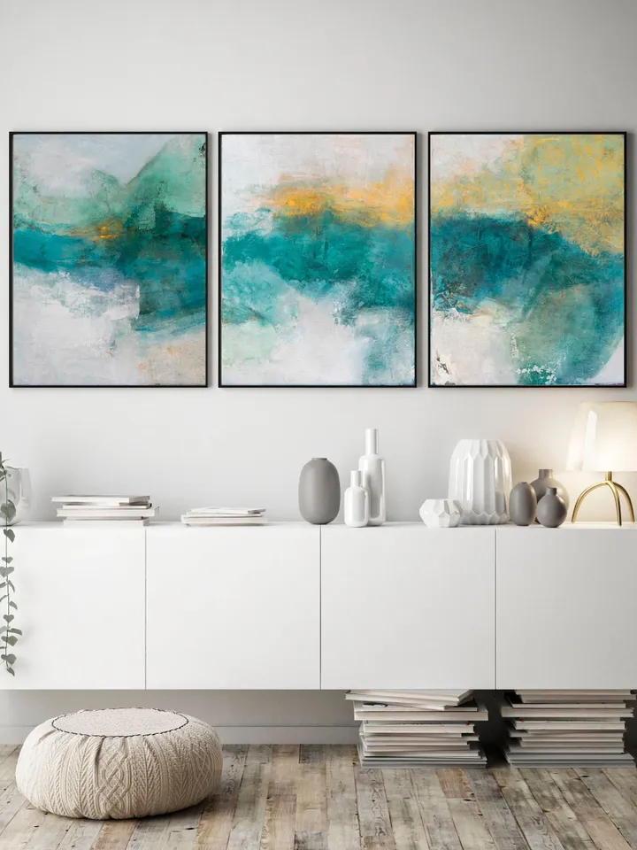 Digital Print, Art Gift, Set of Prints, Modern Line Drawing, Modern Painting, Bridal Shower Gifts, Aesthetic Room Decor, Original Painting