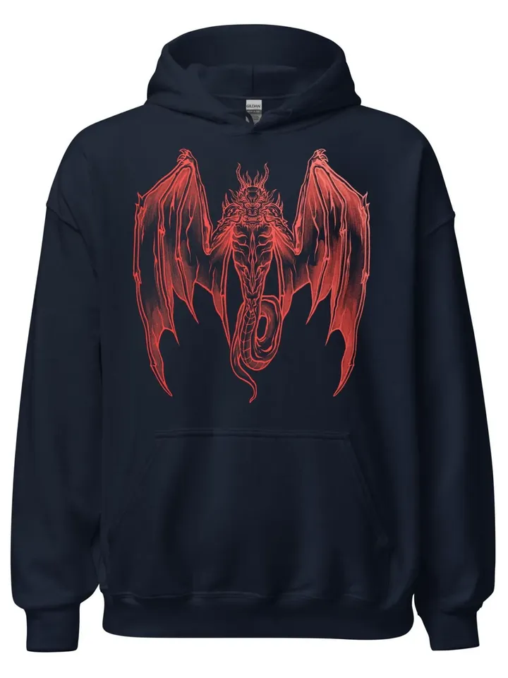 Red Dragon Hoodie | Unisex Dragon Lord of the Rings Sweatshirt, Middle-Earth Hoodie, Tolkien Shirt, Smaug Sweater, Tolkien Warm Pullover