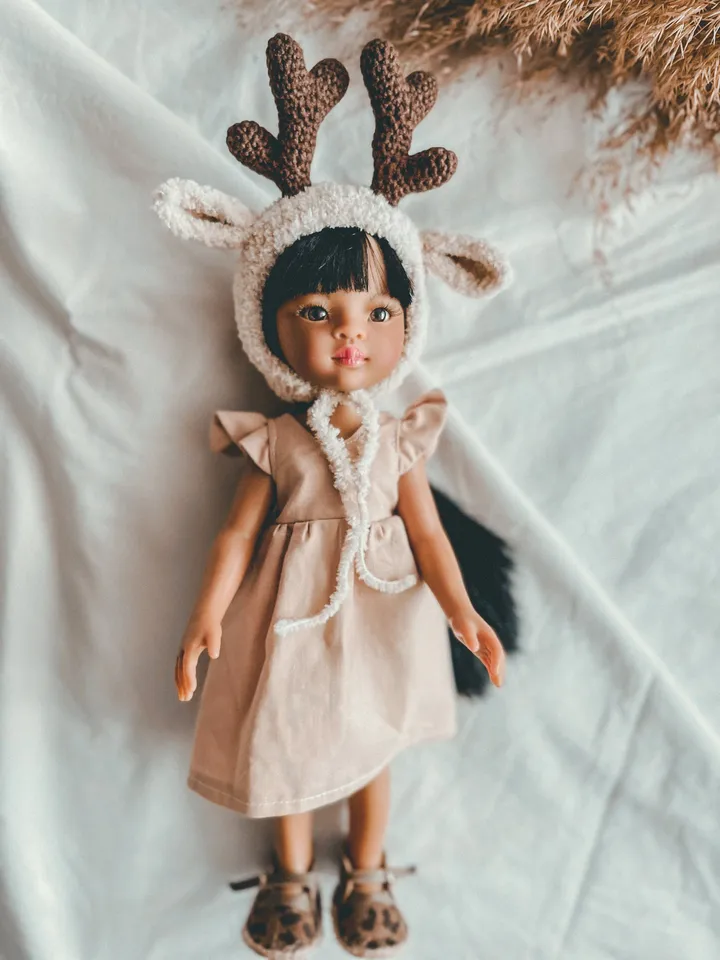 Paola Reina “Bambi” bonnet reindeer bonnet Christmas hat