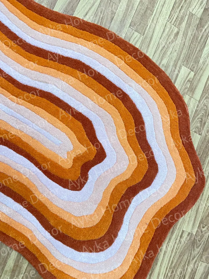 Anthena Hand Tufted 100% Pure Woolen Area Rug For Hall Kitchen Living Room Bed Room Bath Room Dining Room Kids Room Carpet / Christmas