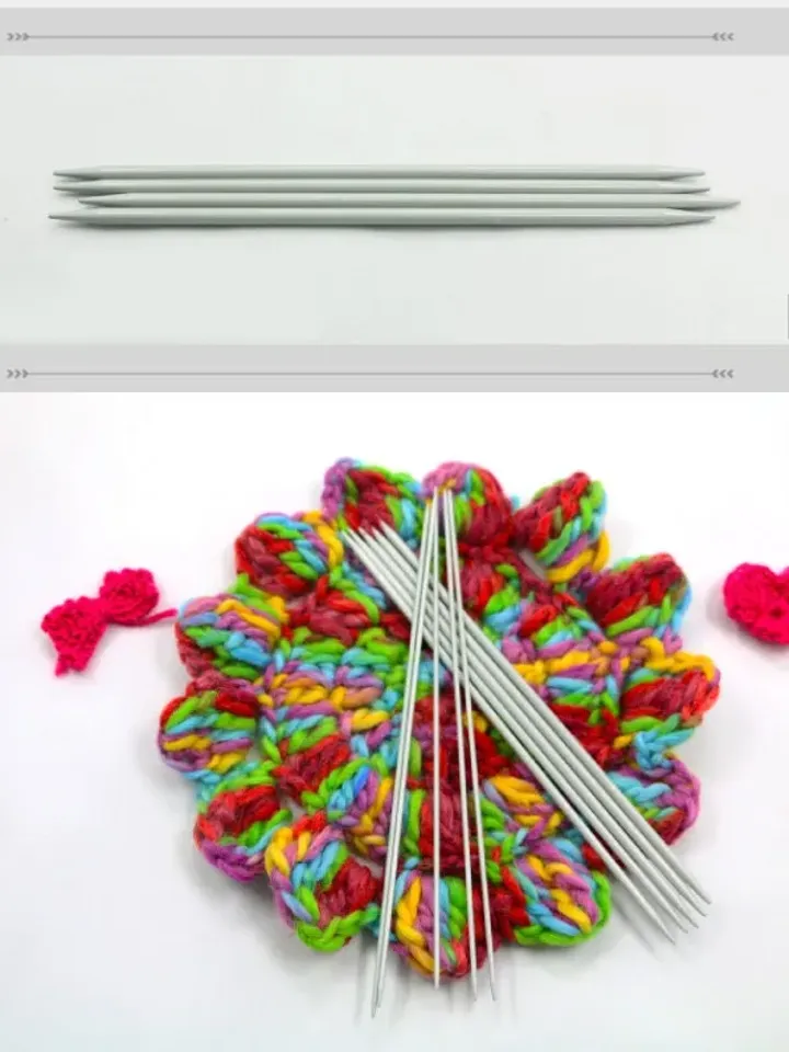 4pcs/size SKC 20-40cm Knitting Needles Set Aluminum Straight Knitting Needles Crochet Hooks High Quality Surface Porcelain Knitting Needles
