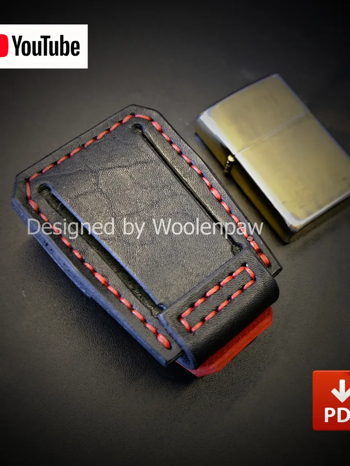 Zippo Case Sport - leather pattern. EDC22