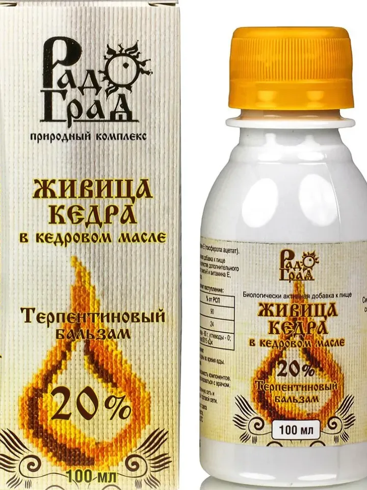 Cedar oleoresin in cedar oil. Turpentine Balm 100ml