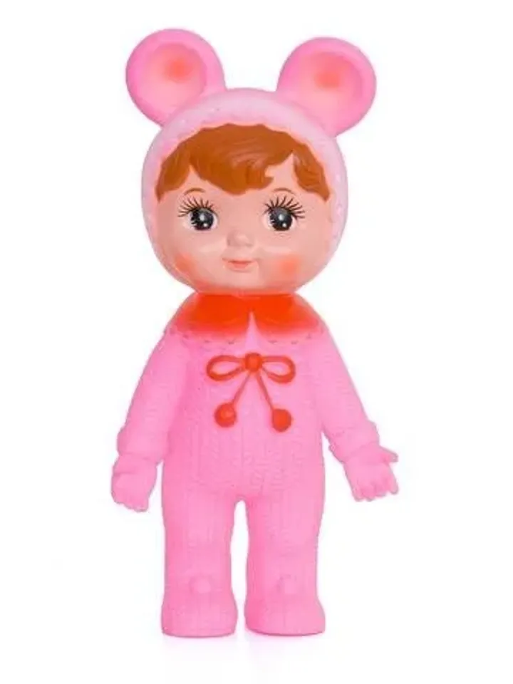 Woodland doll cute Japanese Charmy-chan Kodama Doll is a squeaky rubber Sofubi toy a.k.a. Charmy doll Original Japanese toy