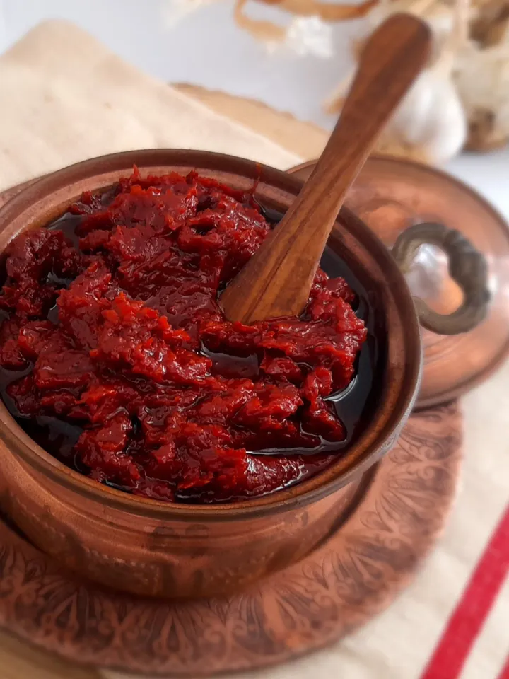 Homemade Red Pepper Paste | Organic Traditional Turkish Paprika Paste, Homemade Sauces, Pepper Sauce | FedEx Fast Shipping