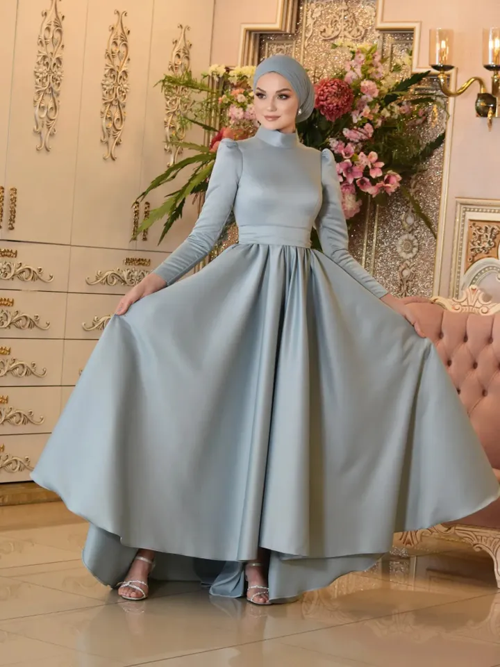 AHUNARE HIJAB - Wedding Dress, Muslim Evening Gown, Nikah, Islamic Wedding, Engagement, Bridesmaid