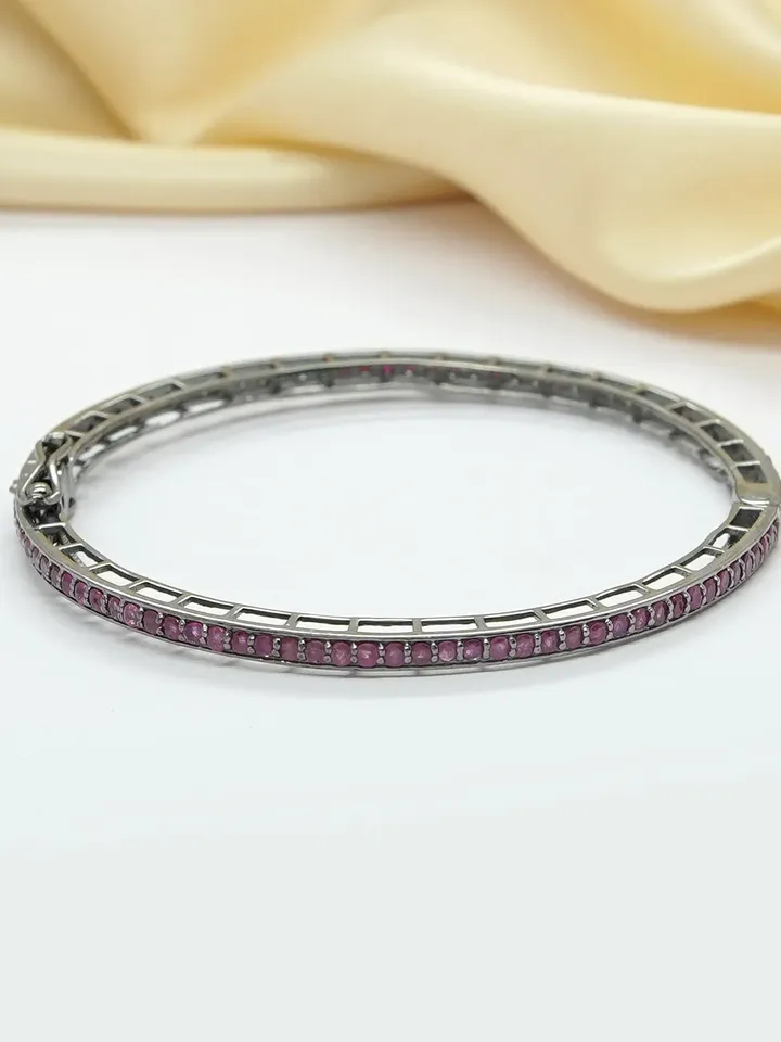 Natural Ruby Bangle, Openable Cuff Bangle, Dainty Bangle, Solid 925 Sterling Silver, Ruby Jewelry, Women Bangle, Cuff Ruby Bangle