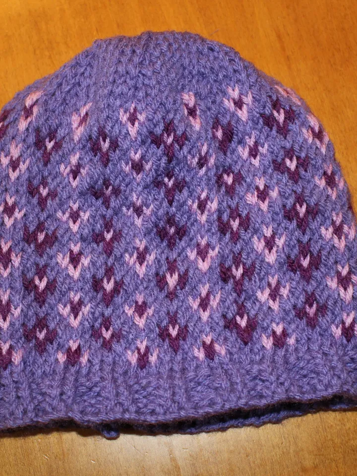 Purple and Pink Baby Hat for New Babies, Newborn Crib Hat, Expectant Parents, Baby Shower Gift Idea, Crochet Lace, Little Girls and Moms Hat