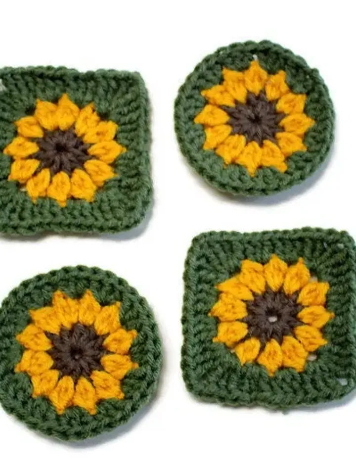 Sunflower Coaster Set, Coffee Mug Coasters, Spring Flowers, Summer Time Décor, Home and Living Decorations, Gifts for Her, Mother's Day Idea