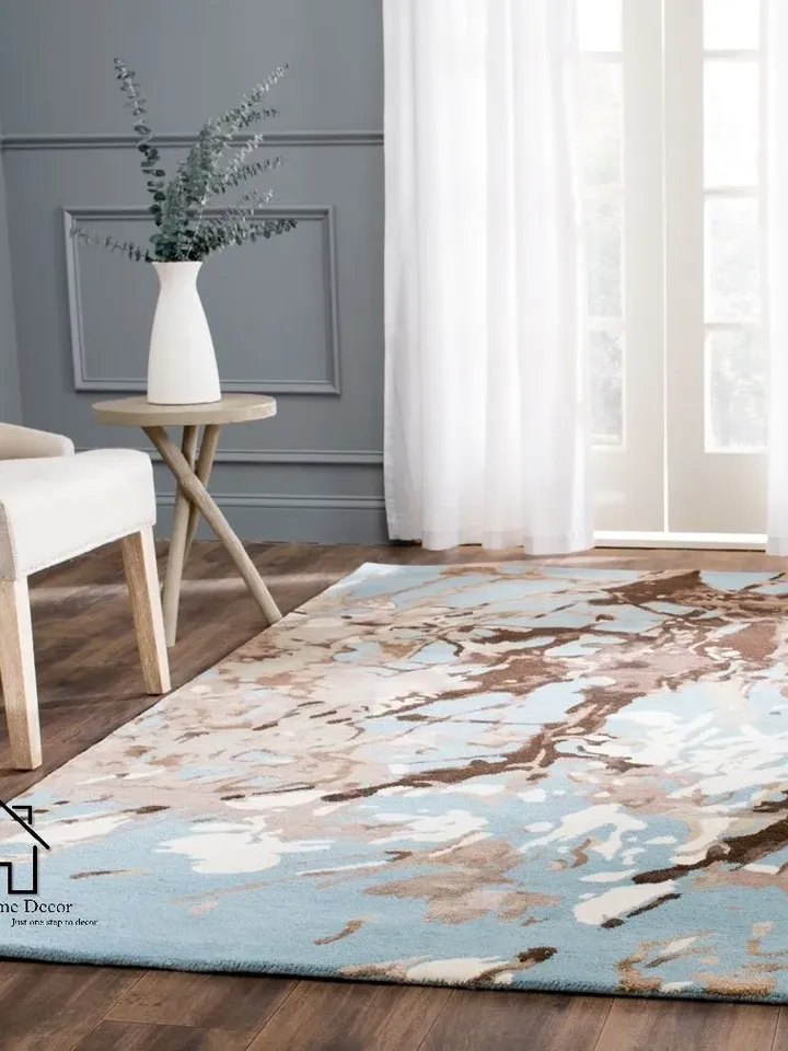 Ayka Fring silky shine collection 100% Pure Woolen Area Rug For Hall Kitchen Living Room Bed Room Bath Room Dining Room Kids Room Christmas