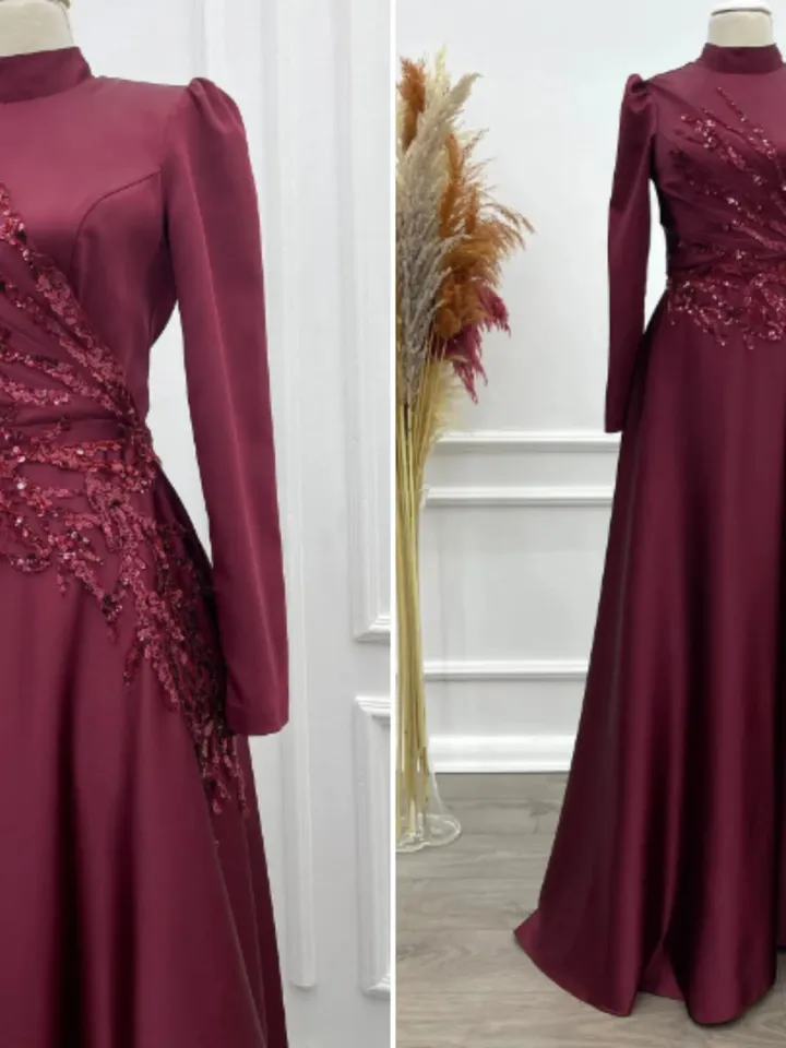 AHUNARE HIJAB - Bridesmaid Dress, Muslim Evening Dress, Nikah, Islamic Wedding, Engagement, Bridesmaid, , Prom Dresses, Long Dress,