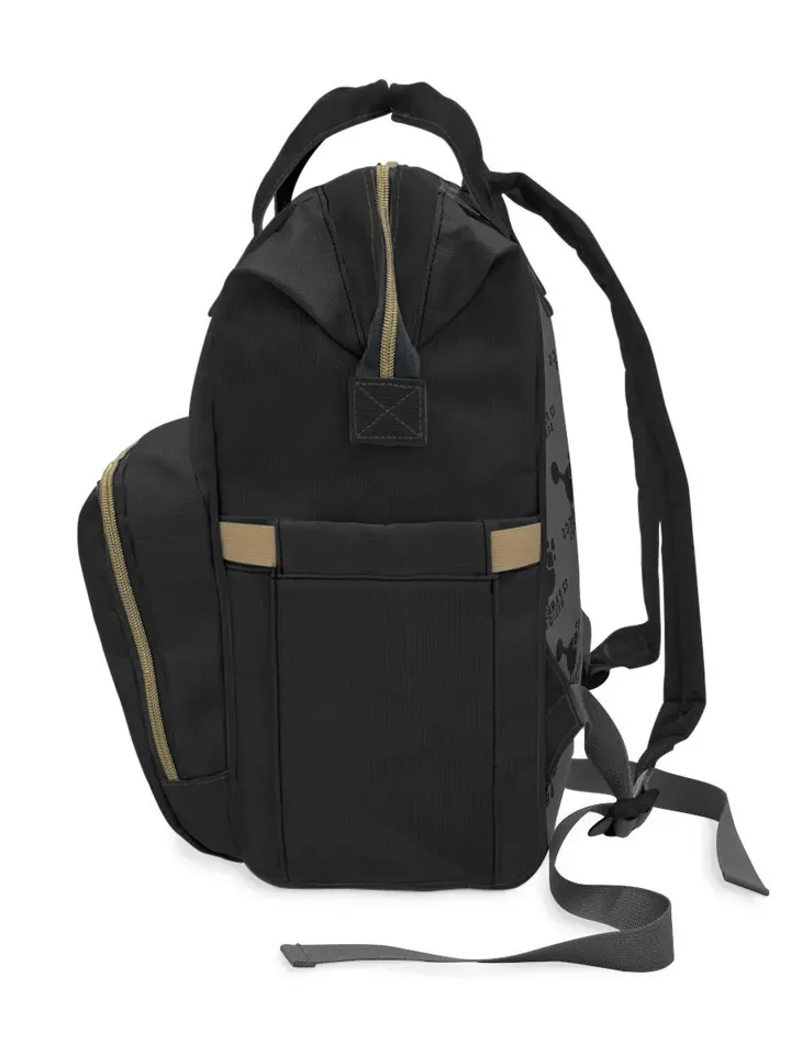 12 Parsecs Designs TTRPG DnD Backpack | Tabletop Roleplaying Game Bag, LARP Backpack, Wargaming Organizer, Skull and Bones, Gift for Geeks