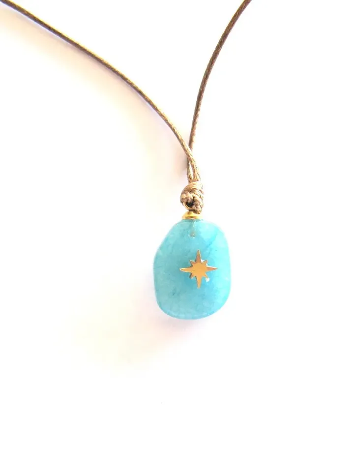 Necklace quartz Pendant in Boho & Chic, Gift for Women, Adjustable Necklace, Gemstone, Natural Stone Necklace, Christmas gift women