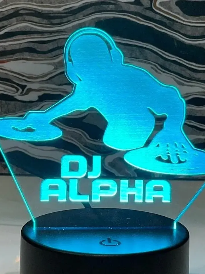 DJ Bar Home Deco Customizable Acrylic Sign