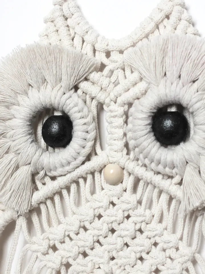 Set of 4 Macrame PATTERNS / OWL Wall Hangings
