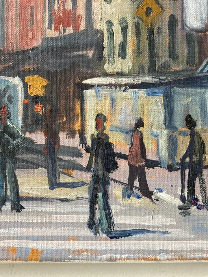 Original New York Cityscape Painting - From Essex Street/LES NYC- 16x20 Oil on Linen, Urban Impressionist Fine Art, Signed Original Fine Art