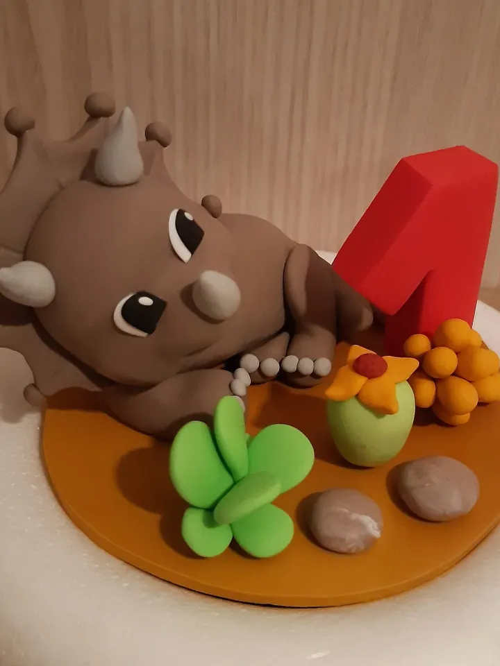 Triceratops cake topper, Dino birthday party decor, Triceratops figurine, Personalized dinosaur, Triceratops 1st birthday, Dinosaur park