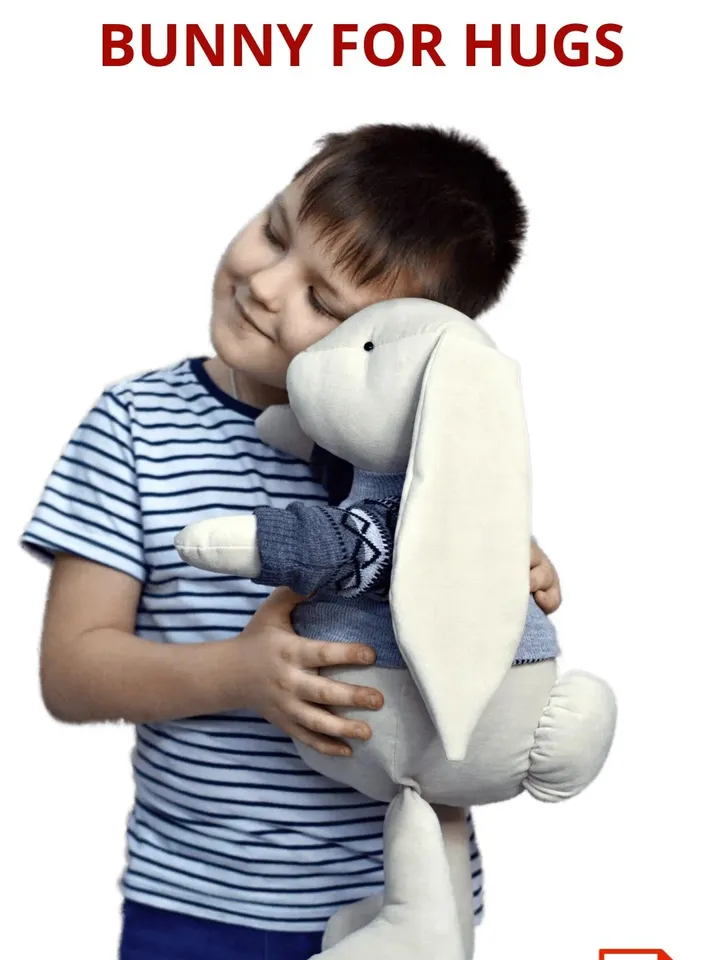 Big Bunny Stuffed Toy - Perfect for Interior Decoration|