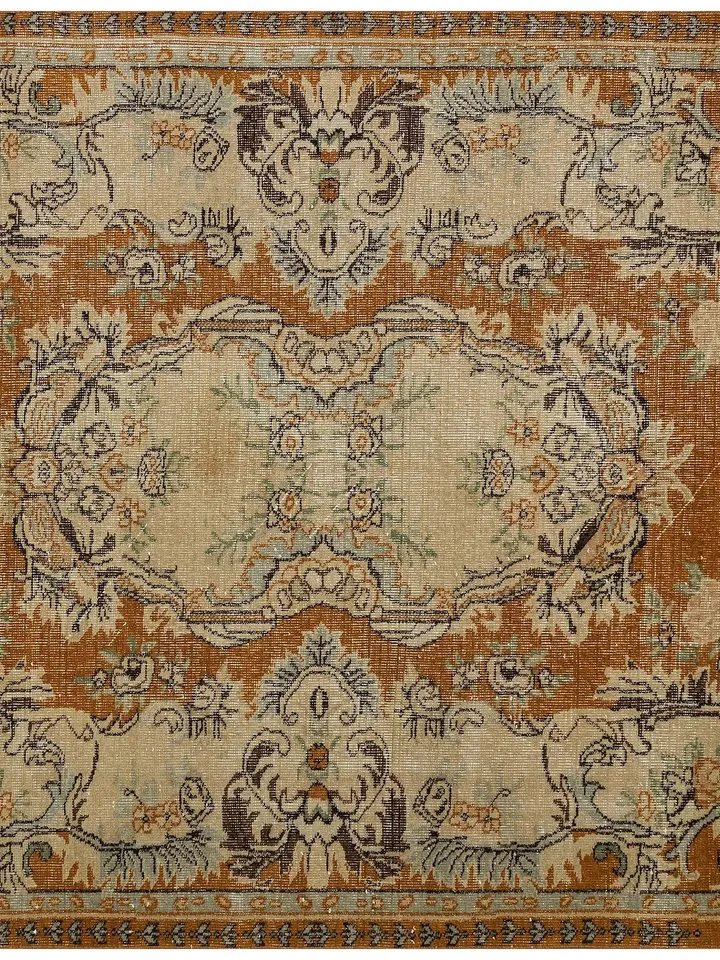 Add a Touch of Nature to Your Living Room with this Natural Turkish Rug