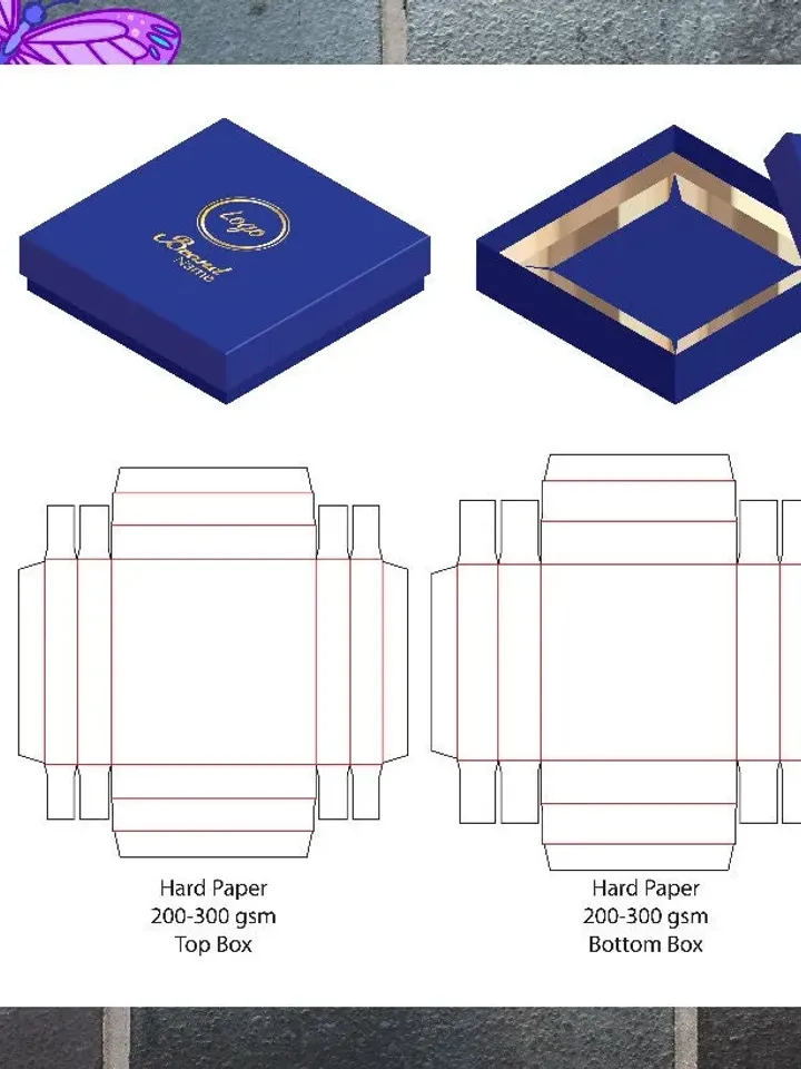 Box template Gift box SVG Party Favour Box Cricut Box PDF printable pattern Instant download box gift package paper pattern