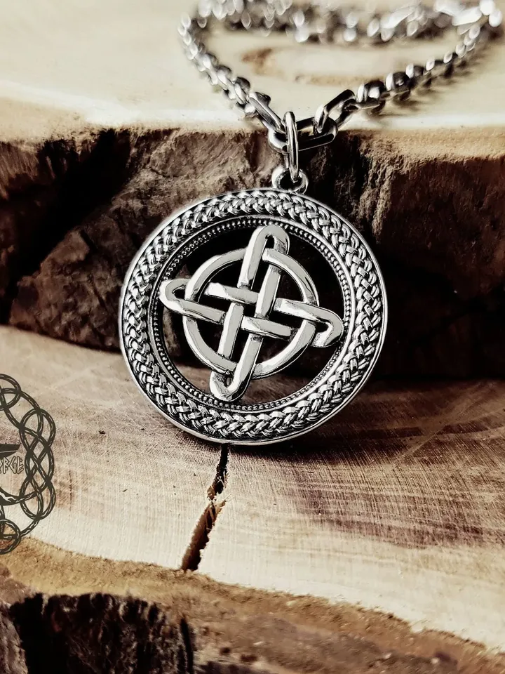 Celtic Knot Pendant, Four Quarters Pendant, Sterling Silver Celtic Necklace, Celtic Four Seasons Knot, Four Elements Pendant, Celtic Jewelry