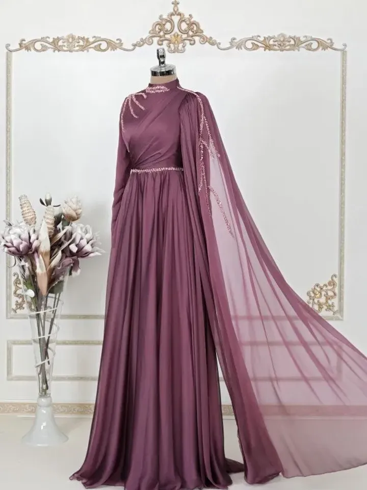 AHUNARE HIJAB - Wedding Dress, Muslim Evening Gown, Nikah, Islamic Wedding, Engagement, Bridesmaid