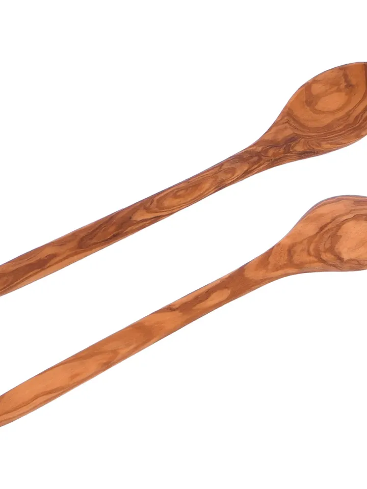 Olive Wood Soup Spoon 23.00 cm / 9.06" - Beautiful wooden Spoon. Handmade Gifts / Bridal shower / must have in kitchen / Olive Wood Spoon