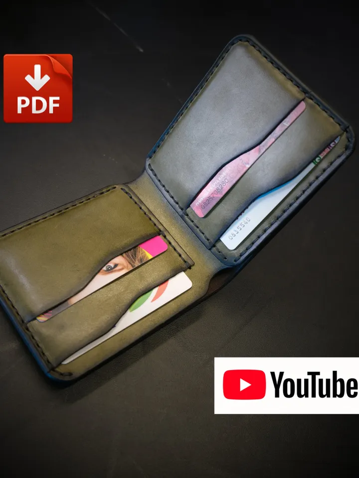 Leather pattern wallet - "Boba Fett" BF19