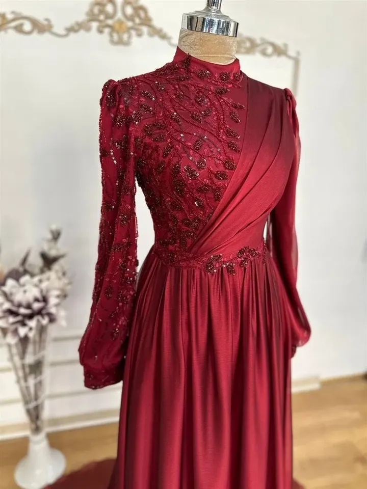 AHUNARE HIJAB - Wedding Dress, Muslim Evening Gown, Nikah, Islamic Wedding, Engagement, Bridesmaid